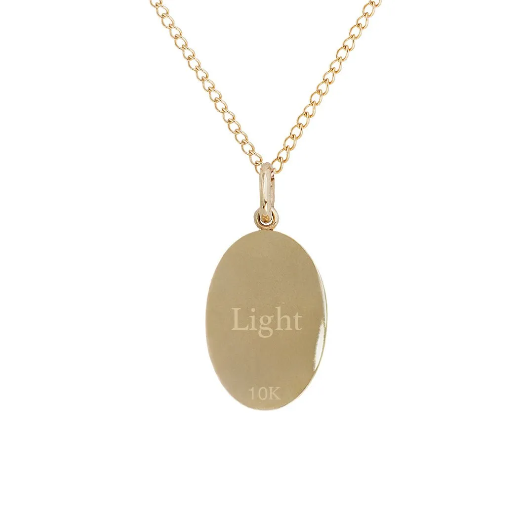 10K Gold Small Star Pendant with Diamond Detail