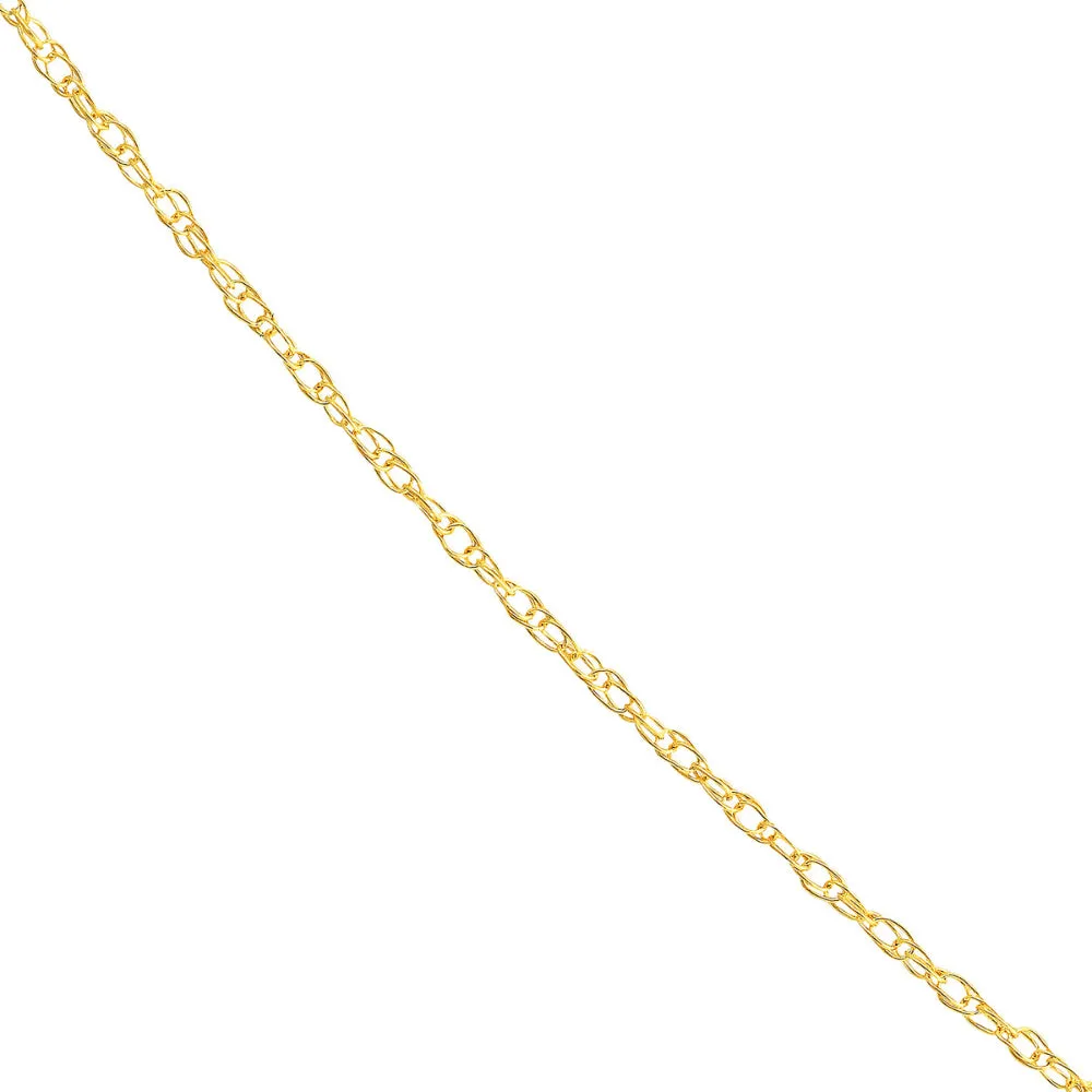 14kt Gold Rope Chain, 18"