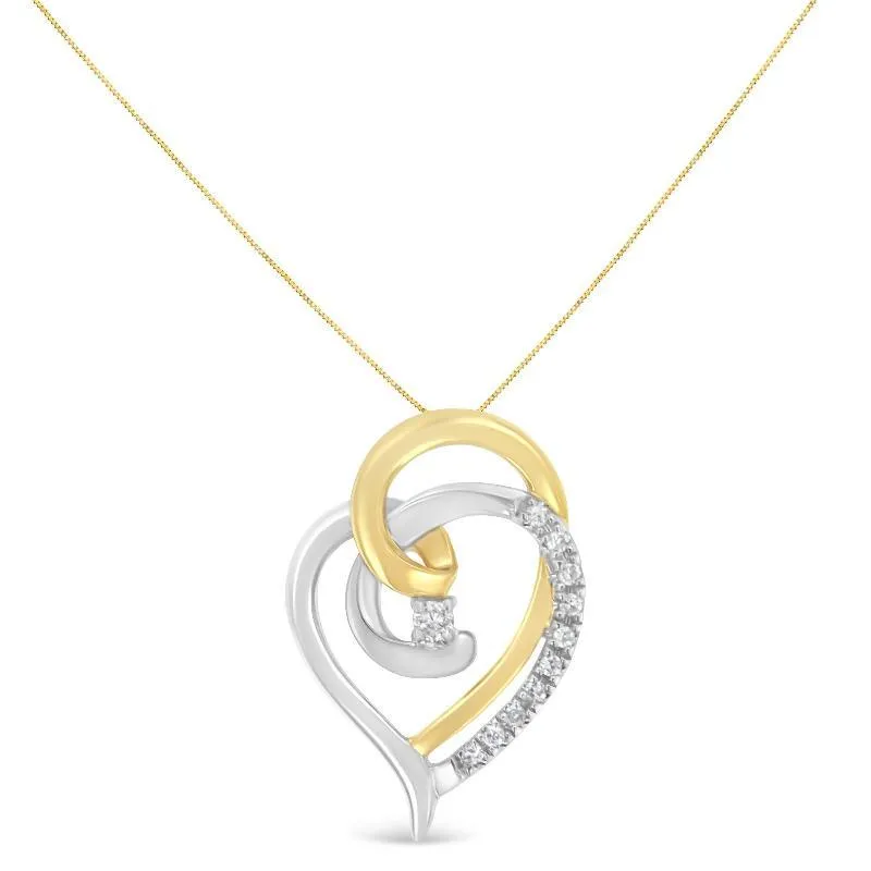 Accent Open Double Heart Spiral Curl