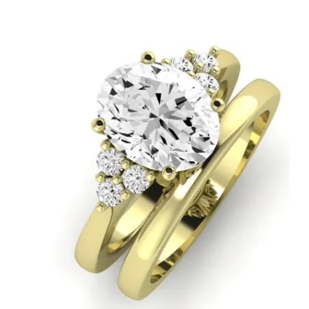 Alyssa Diamond Band for Oval Center Ring