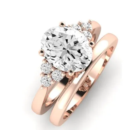 Alyssa Diamond Band for Oval Center Ring
