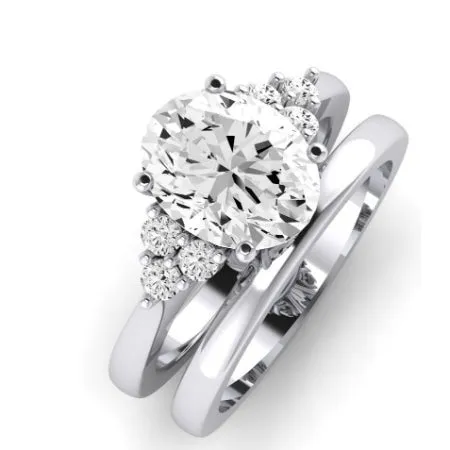 Alyssa Diamond Band for Oval Center Ring