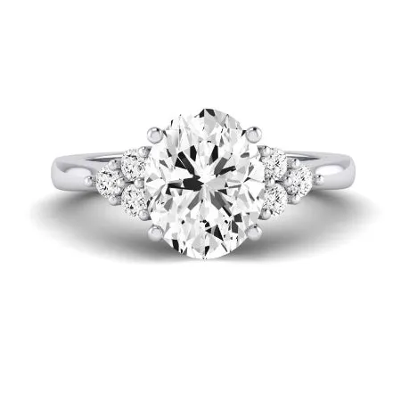 Alyssa Diamond Band for Oval Center Ring