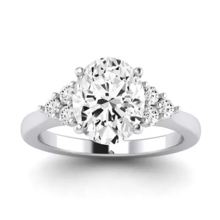 Alyssa Diamond Band for Oval Center Ring