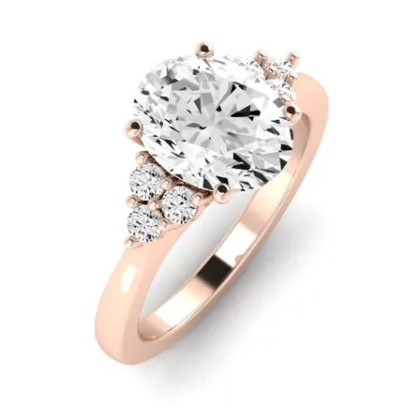 Alyssa Diamond Band for Oval Center Ring