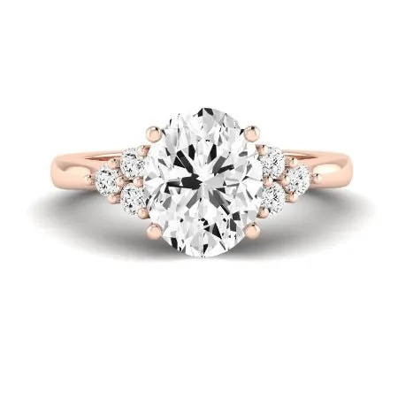 Alyssa Diamond Band for Oval Center Ring