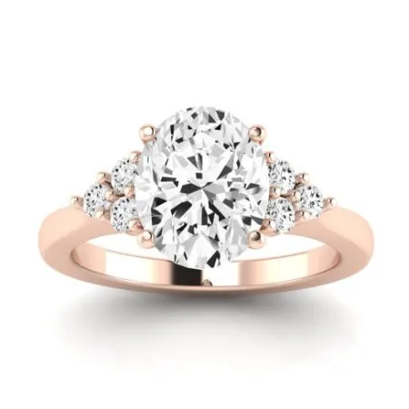 Alyssa Diamond Band for Oval Center Ring