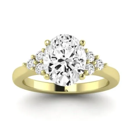 Alyssa Diamond Band for Oval Center Ring