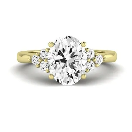 Alyssa Diamond Band for Oval Center Ring