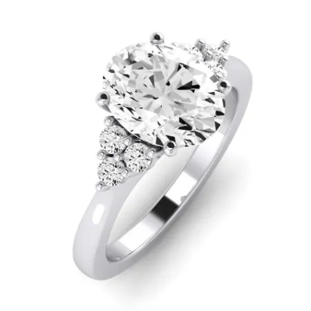 Alyssa Diamond Band for Oval Center Ring