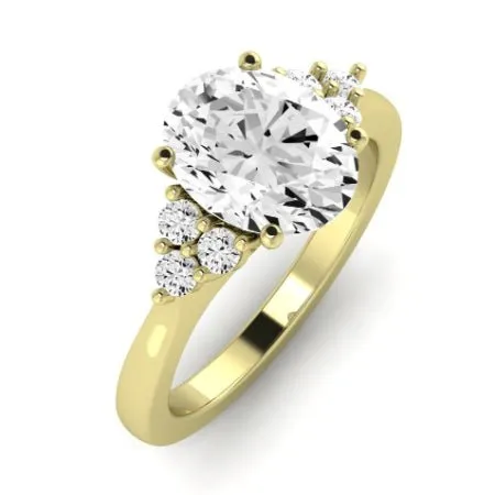 Alyssa Diamond Band for Oval Center Ring