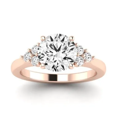 Alyssa Matching Band for Round Center (Band Only. Engagement Ring Not Included)