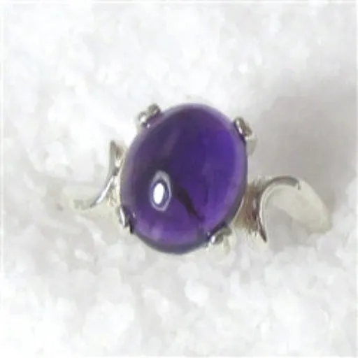 Amethyst Oval Cut Right Hand Ring Size 7