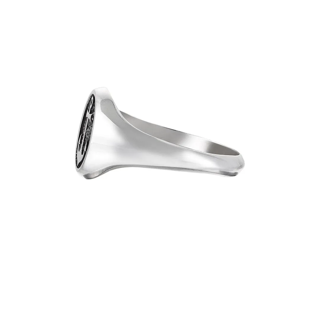 Anchor Ring - Solid Gold