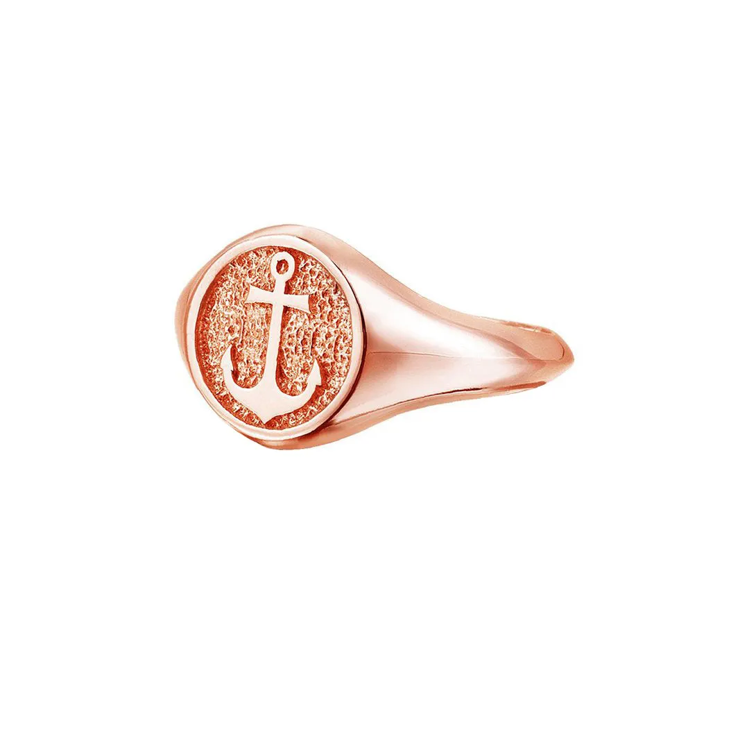 Anchor Ring - Solid Gold