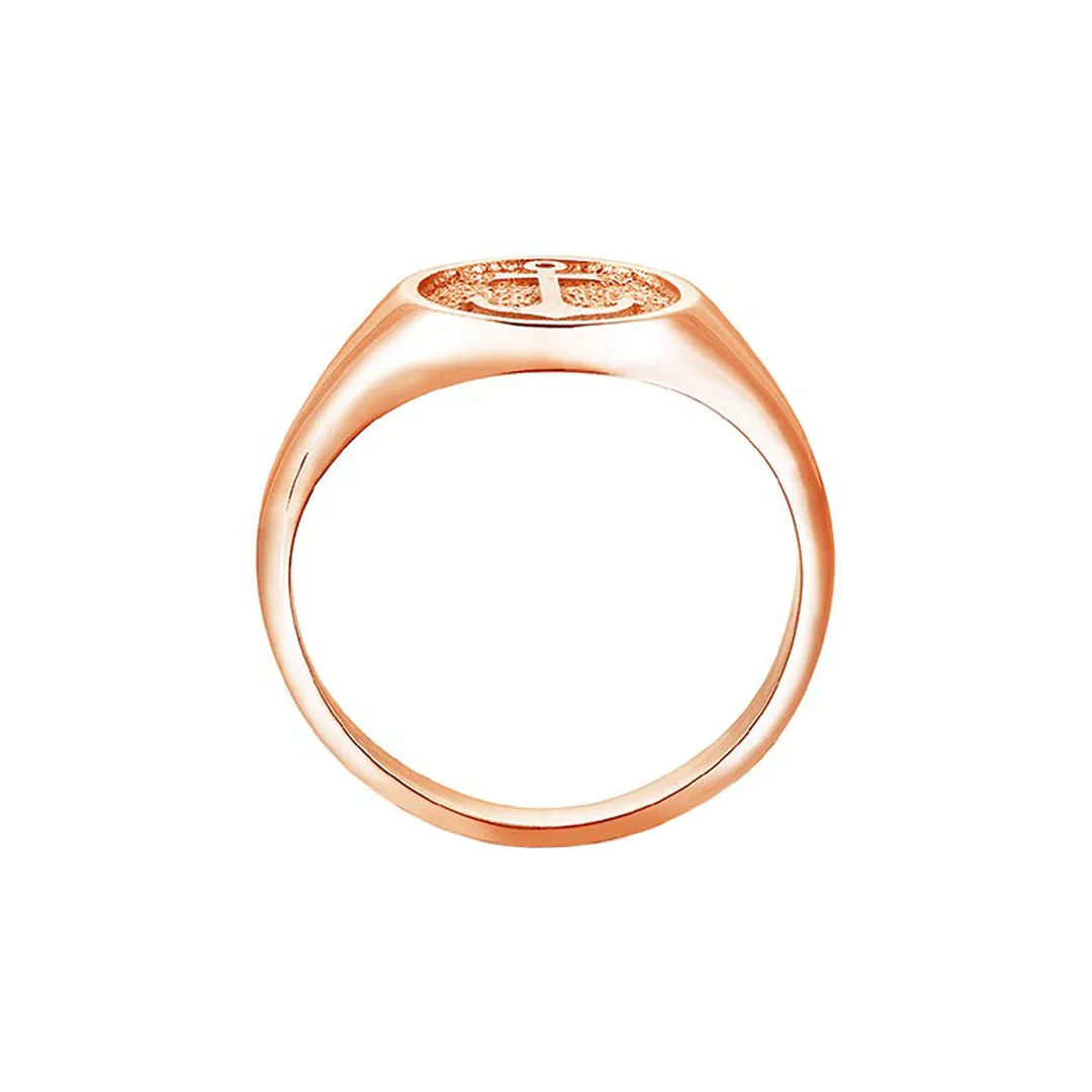 Anchor Ring - Solid Gold