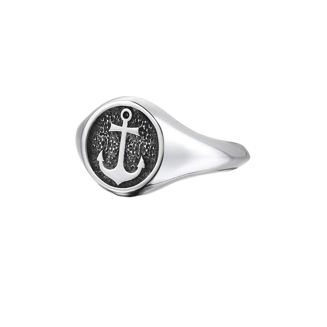 Anchor Ring - Solid Gold