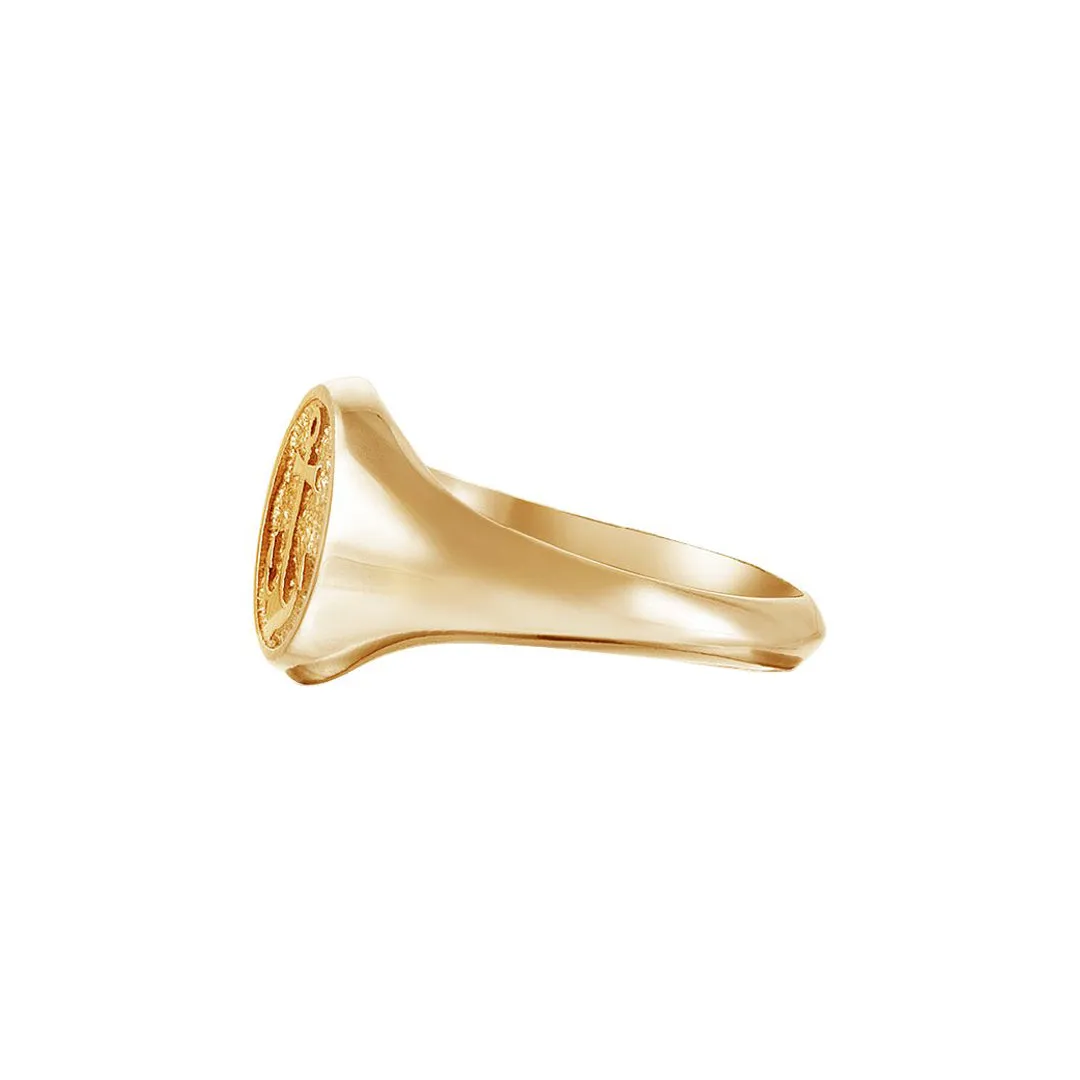 Anchor Ring - Solid Gold