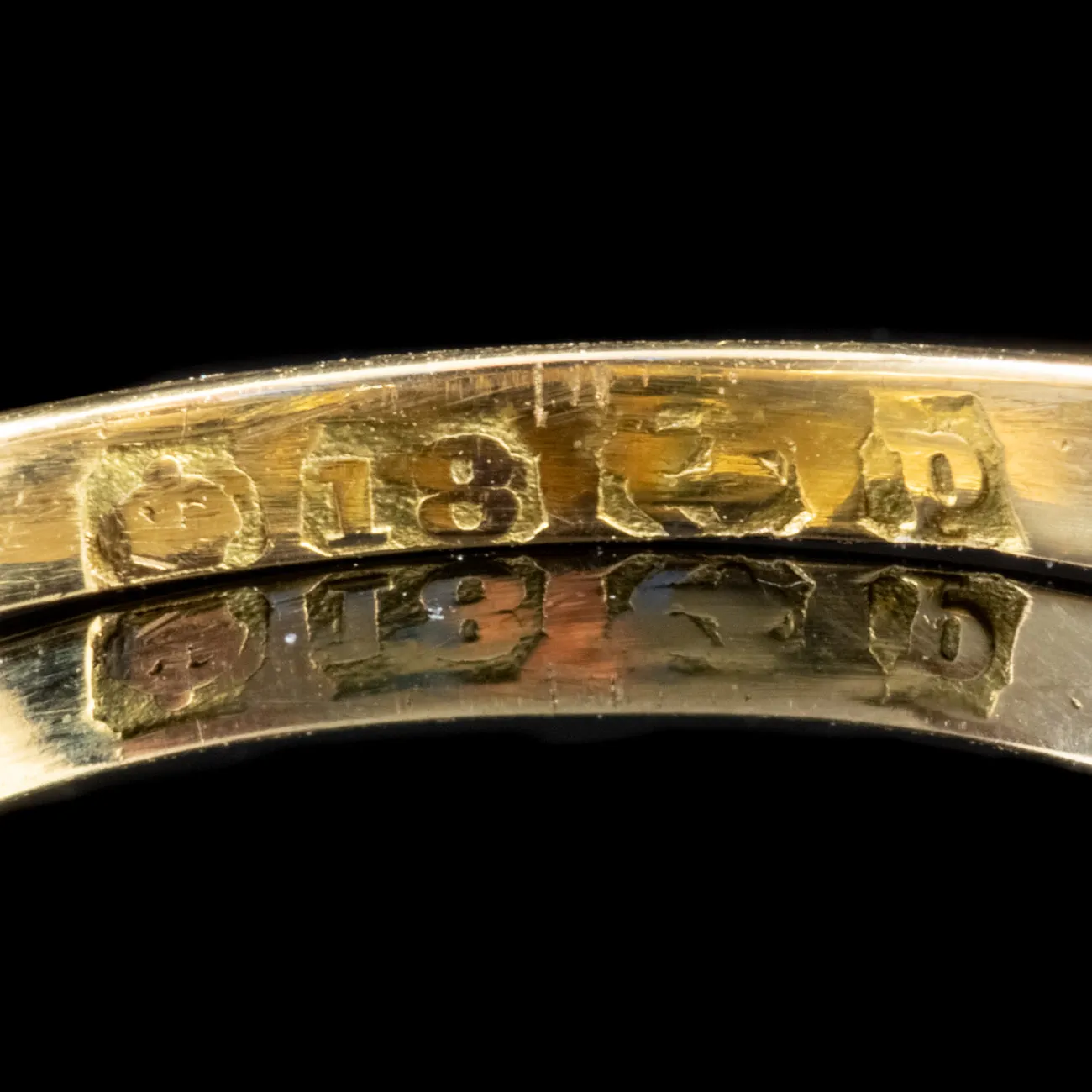 Antique Edwardian Suffragette 18Ct Gold Ring Dated 1914