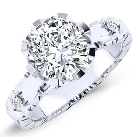 Arbor Lab Diamond Matching Band for Cushion Center (Band Only. Engagement Ring Not Included)