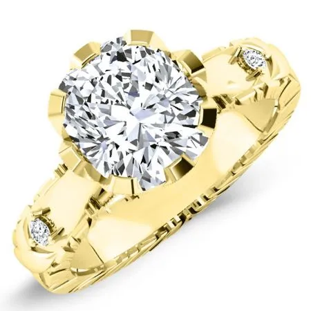 Arbor Lab Diamond Matching Band for Cushion Center (Band Only. Engagement Ring Not Included)
