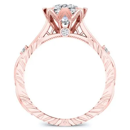 Arbor Lab Diamond Matching Band for Cushion Center (Band Only. Engagement Ring Not Included)