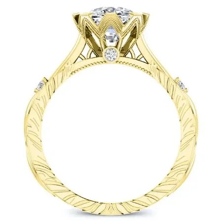 Arbor Lab Diamond Matching Band for Cushion Center (Band Only. Engagement Ring Not Included)