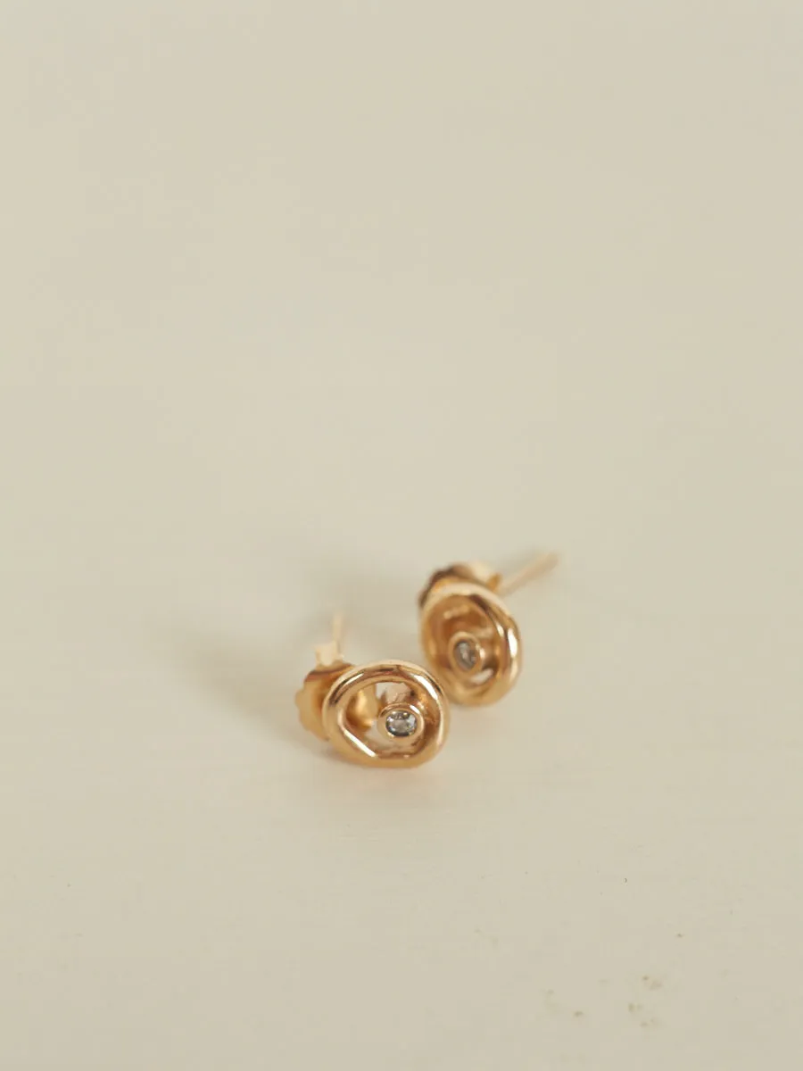 Aura Studs | 9k Gold