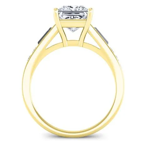 Bergamot Diamond Matching Band for Princess Center (Band Only. Engagement Ring Not Included)