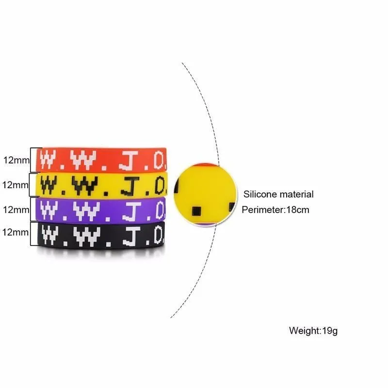 Christian Bracelet <br> WWJD (Silicone)
