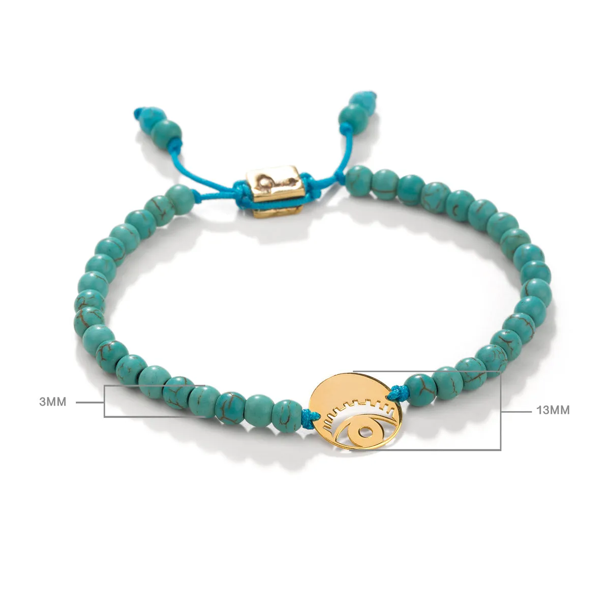 Eye Shadow Stone Bracelet