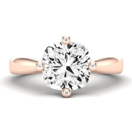 Gardenia Moissanite Matching Band for Cushion Center (Band Only. Engagement Ring Not Included)