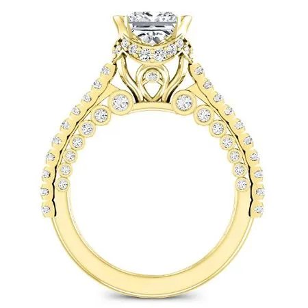 Garland Diamond Matching Band for Princess Center (Band Only. Engagement Ring Not Included)