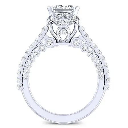 Garland Diamond Matching Band for Princess Center (Band Only. Engagement Ring Not Included)