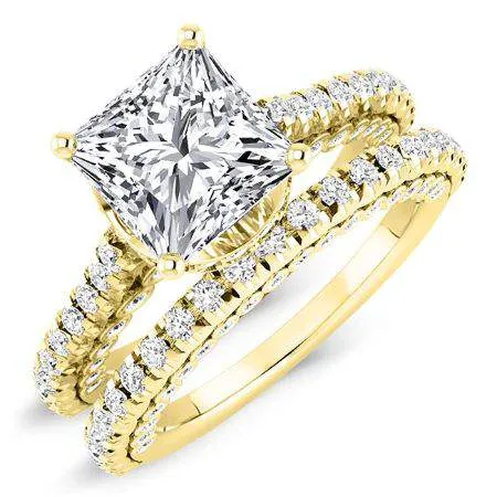 Garland Diamond Matching Band for Princess Center (Band Only. Engagement Ring Not Included)