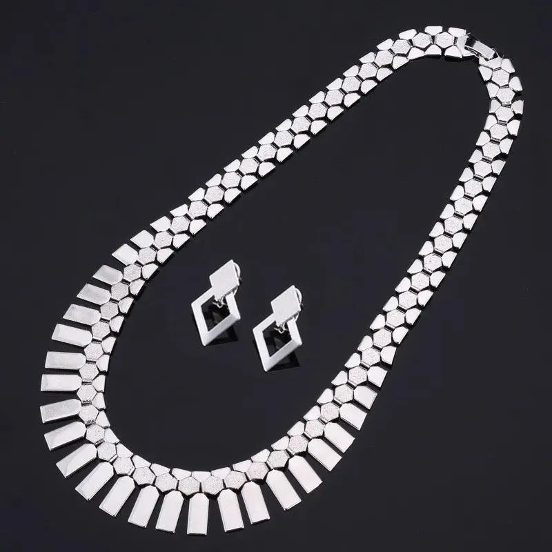 Gold Earring & Necklace