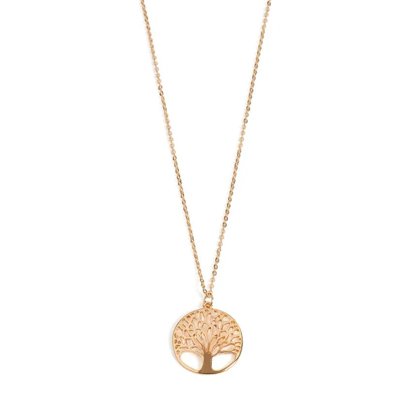Gold Family Tree Necklace