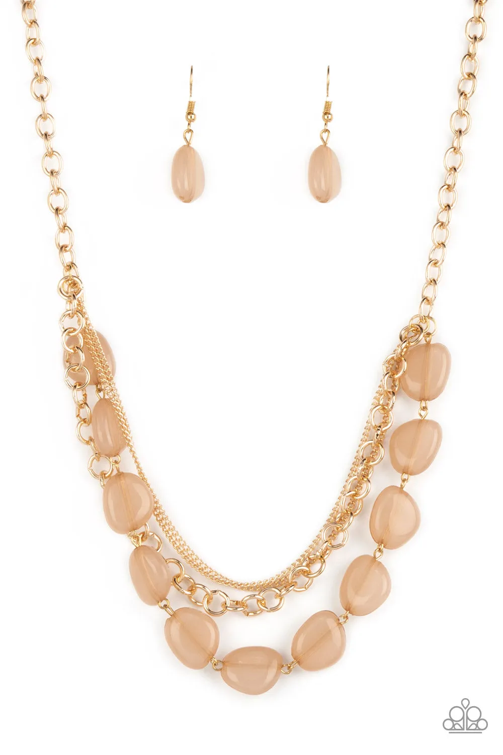 Necklaces Pumped Up Posh - Gold