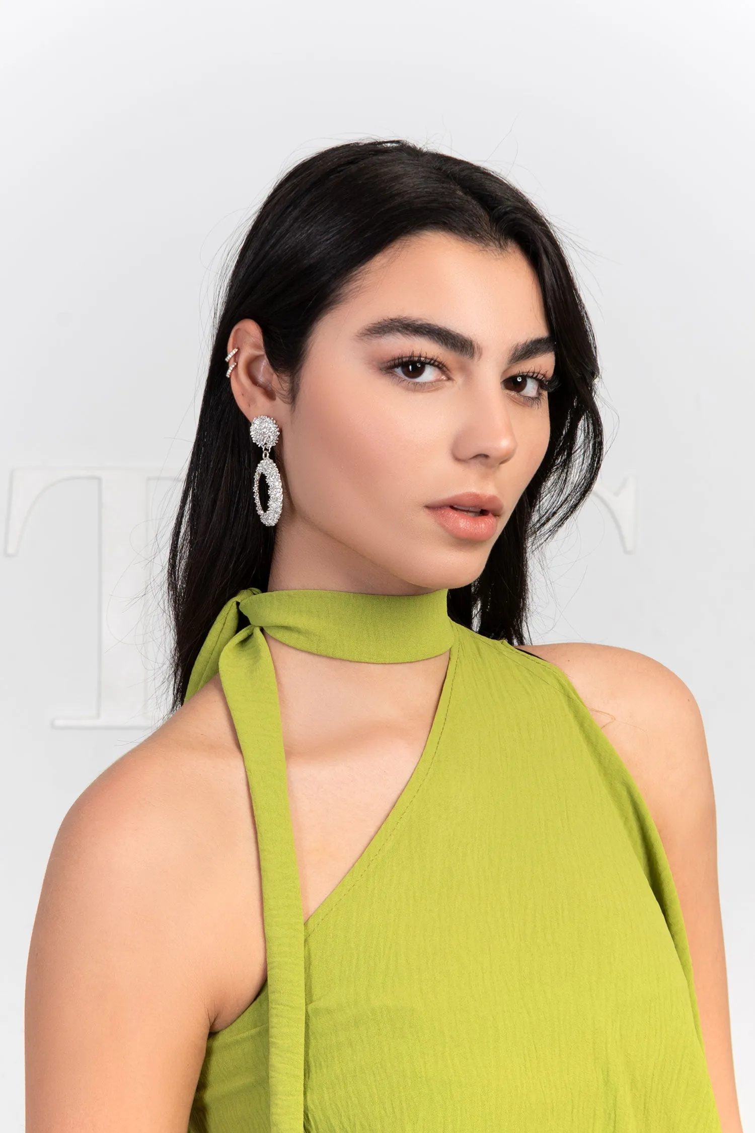Oval Jagged Earrings - Trio Earrings