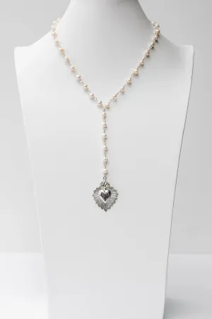 Pearl Corazon Sagrado Necklace