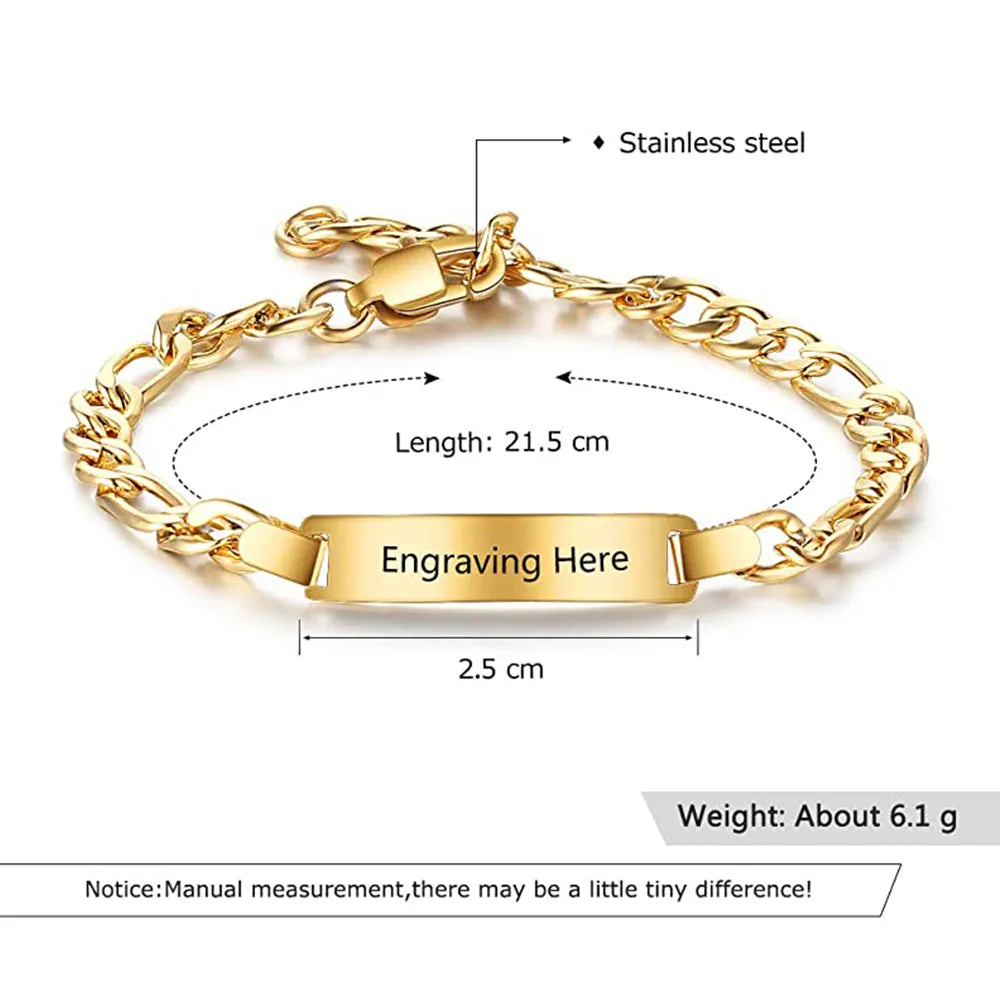 Personal Stainless Steel Name Bracelet