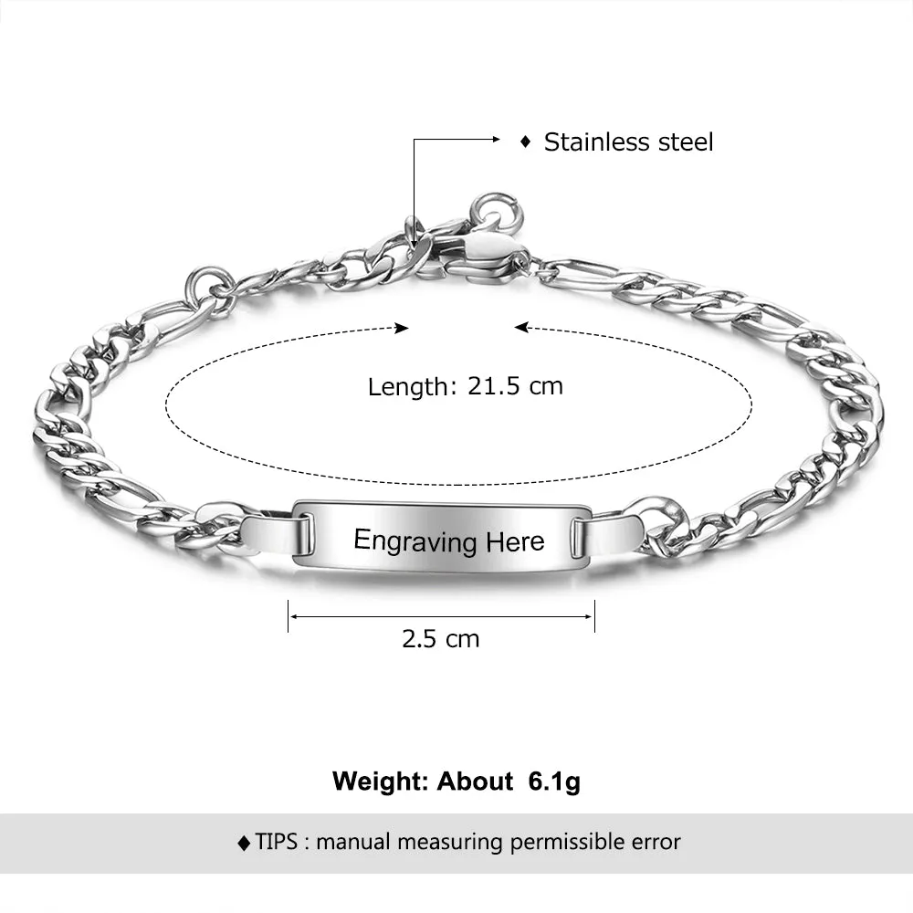 Personal Stainless Steel Name Bracelet