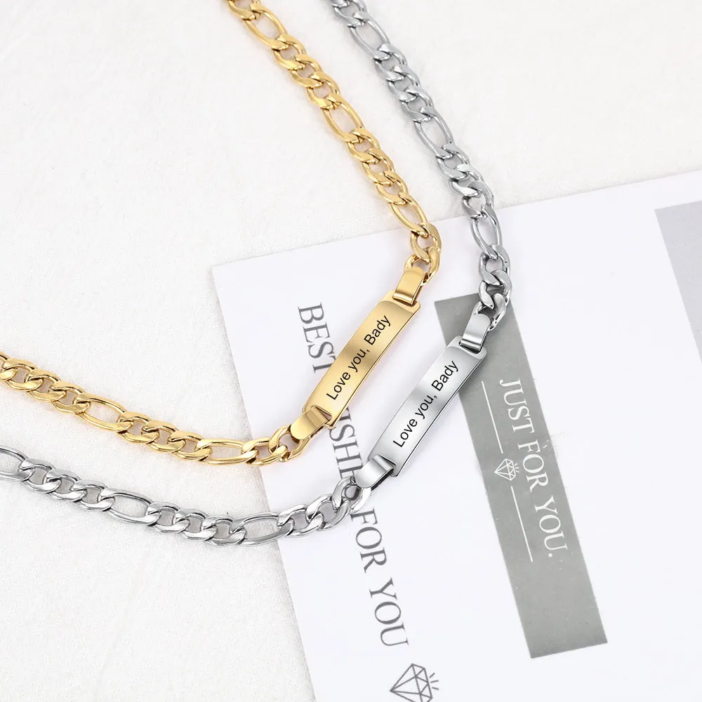 Personal Stainless Steel Name Bracelet