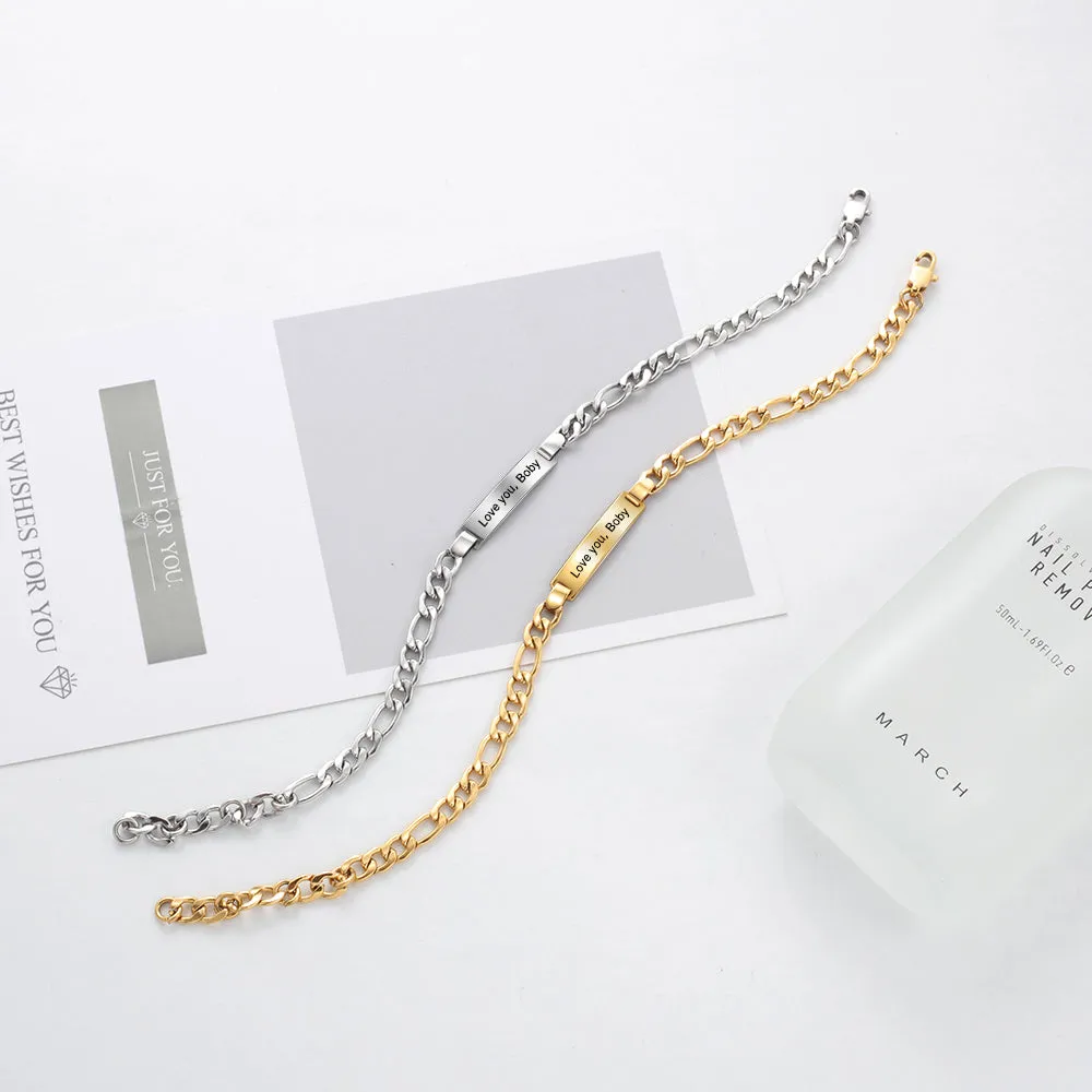 Personal Stainless Steel Name Bracelet