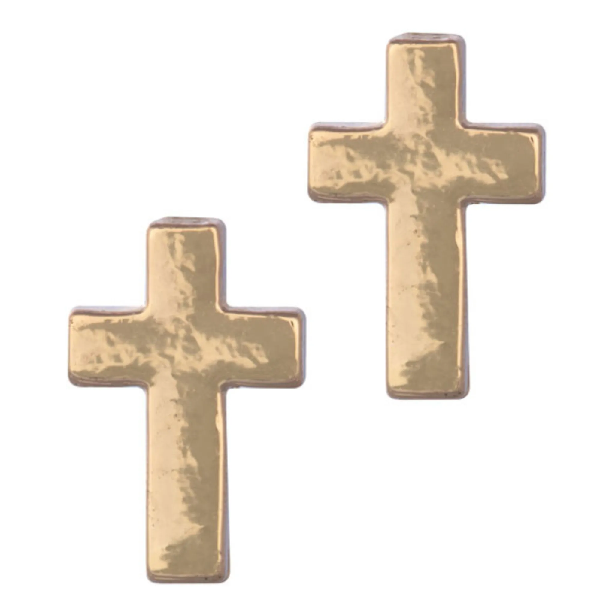 Small Cross Stud Earrings