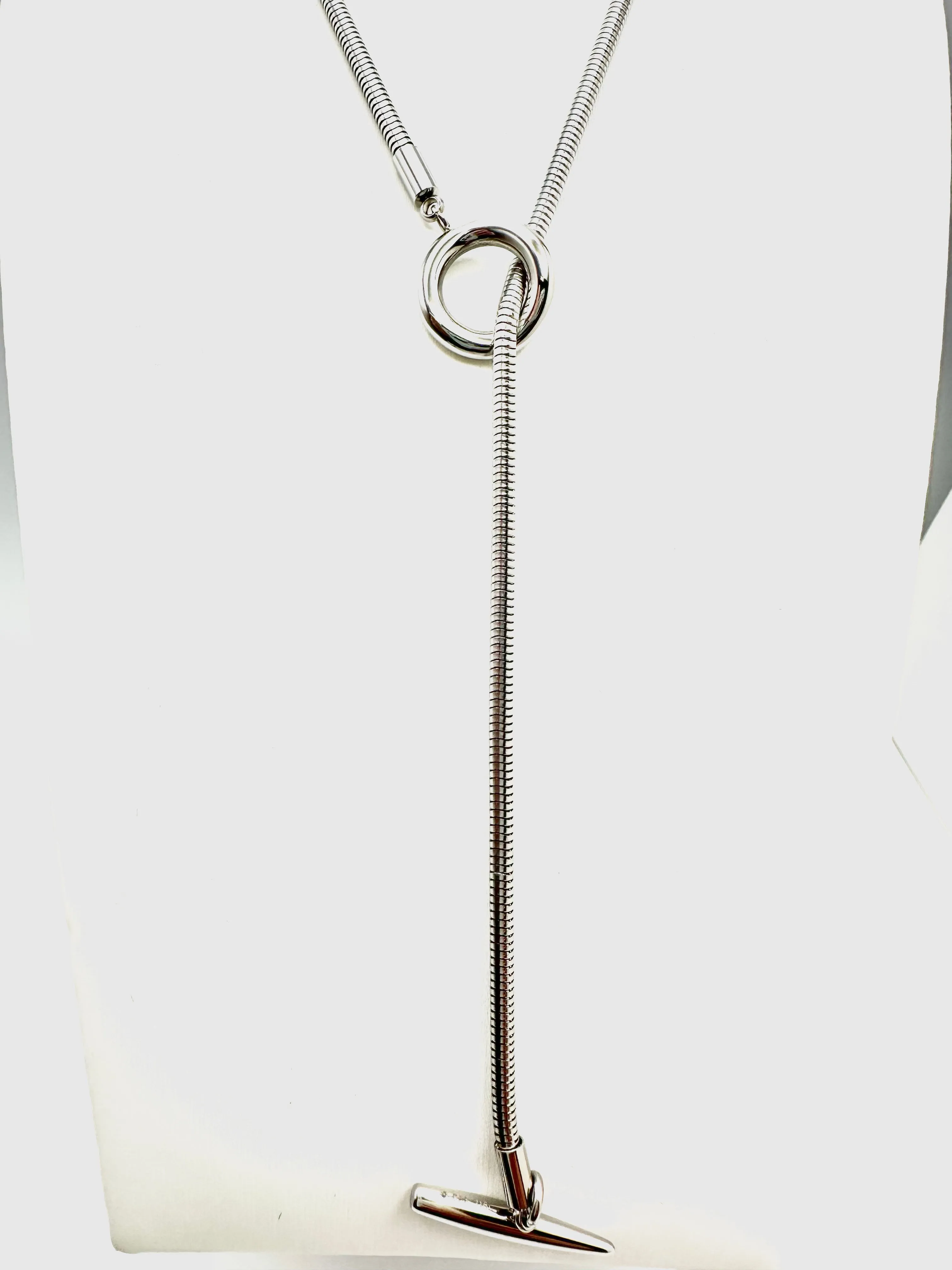 Snake Chain Toggle Necklace