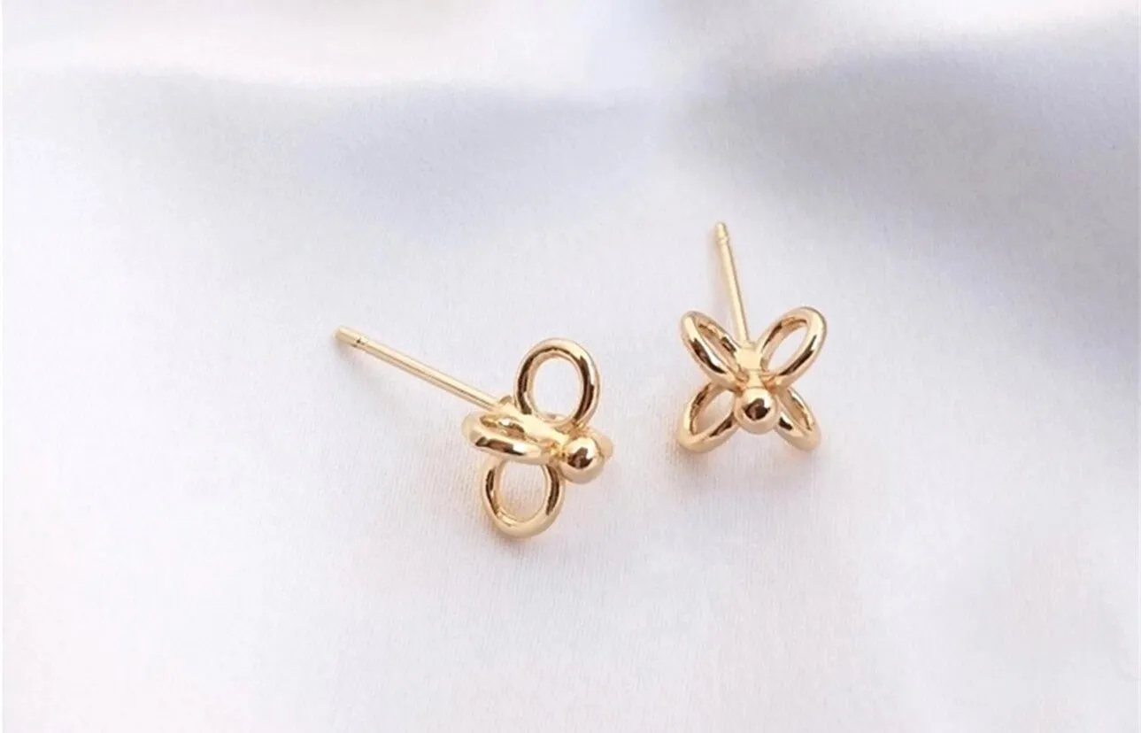 The Lainey 14k Gold Plated Stud Earrings
