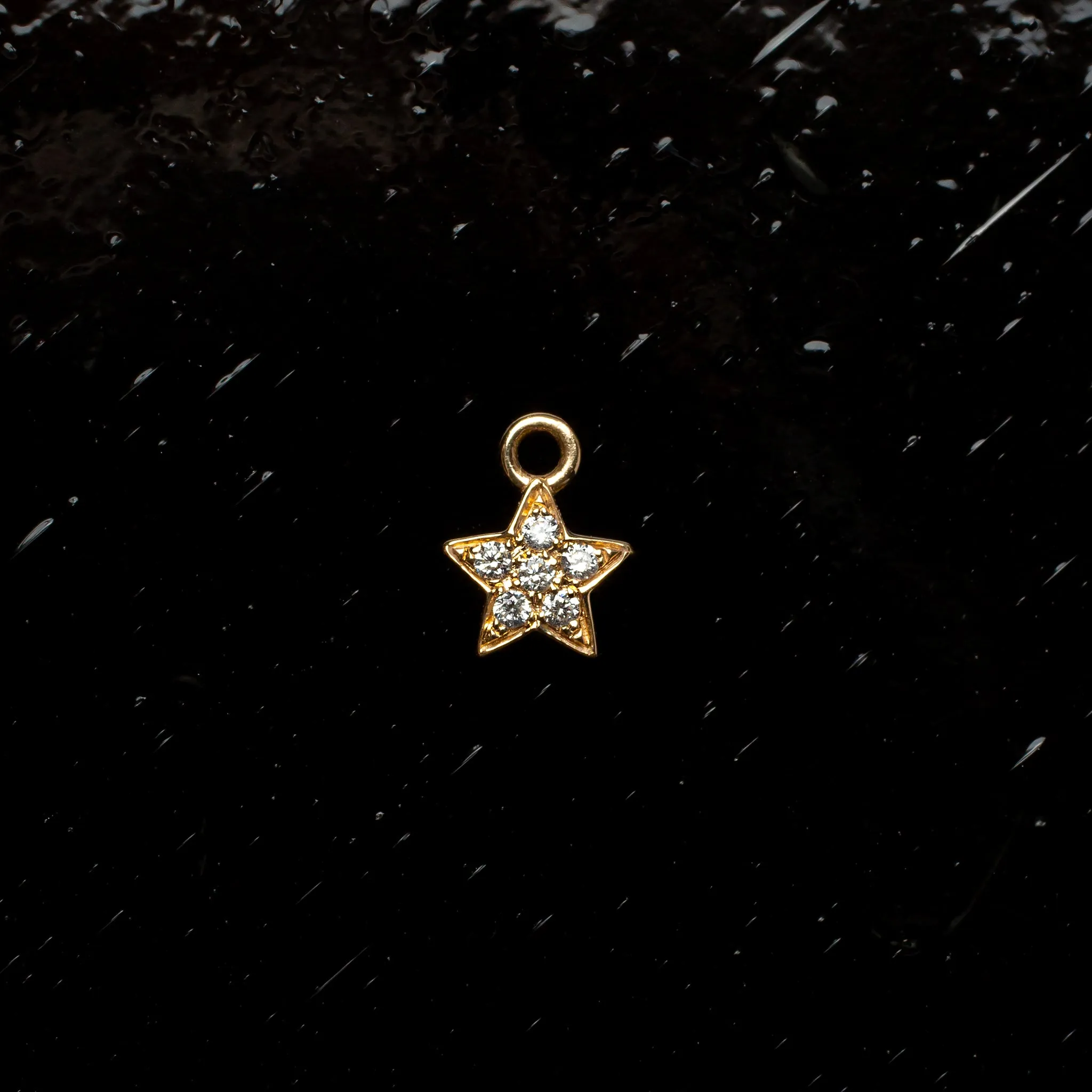 The Queen - Curated Diamond Star Huggie Combo - 14K Solid Gold